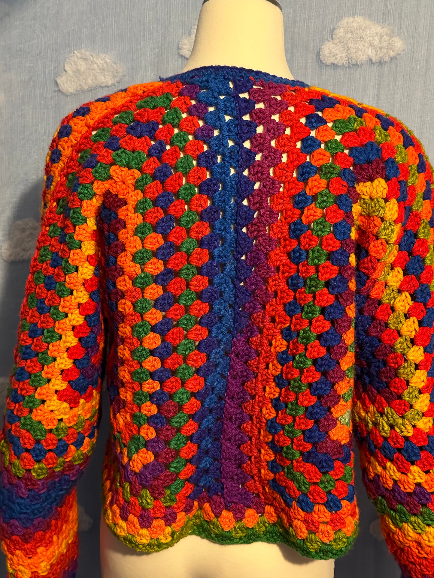 Rainbow stripe cardigan