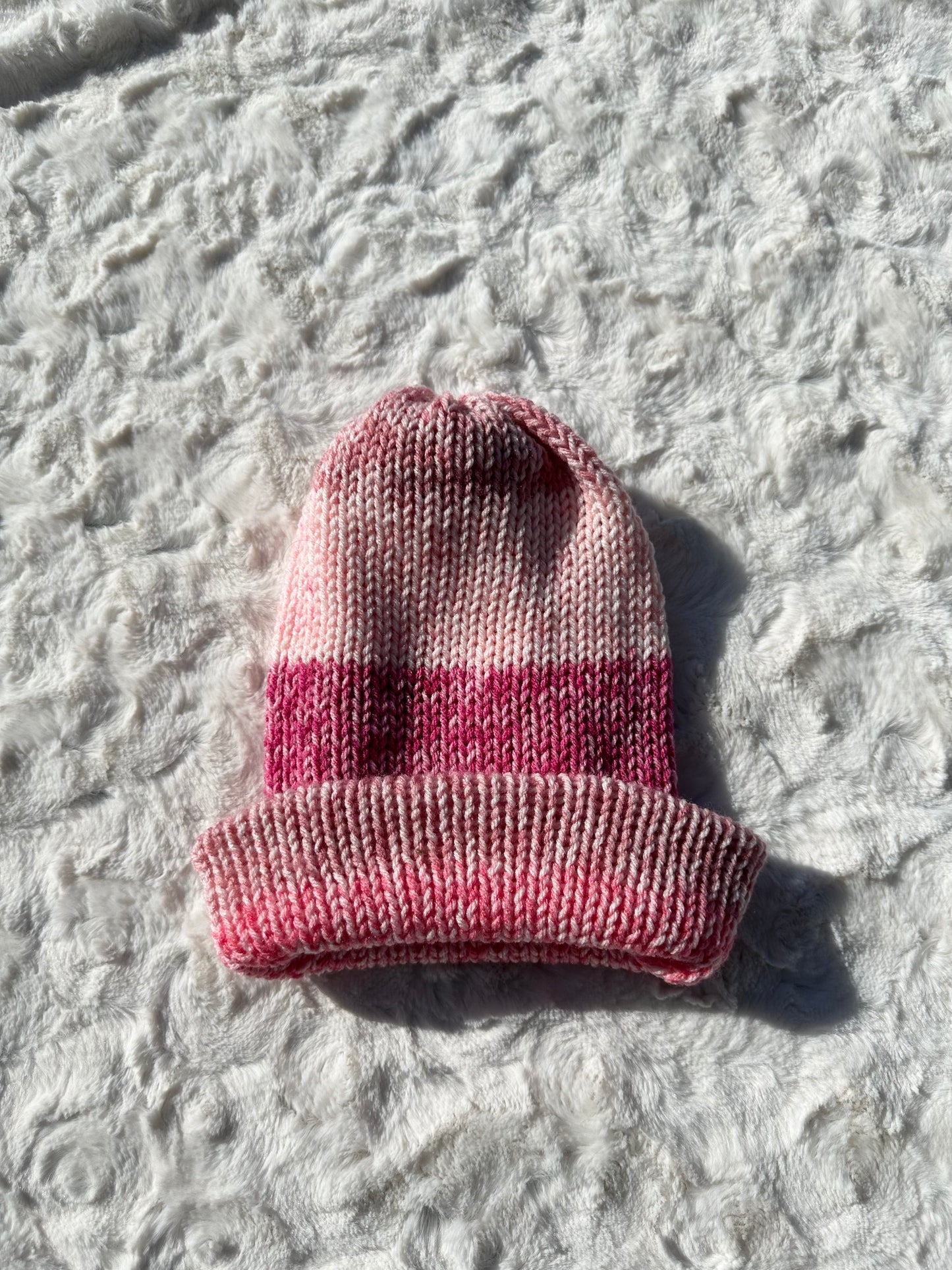 Oversized slouch Pink Beanie